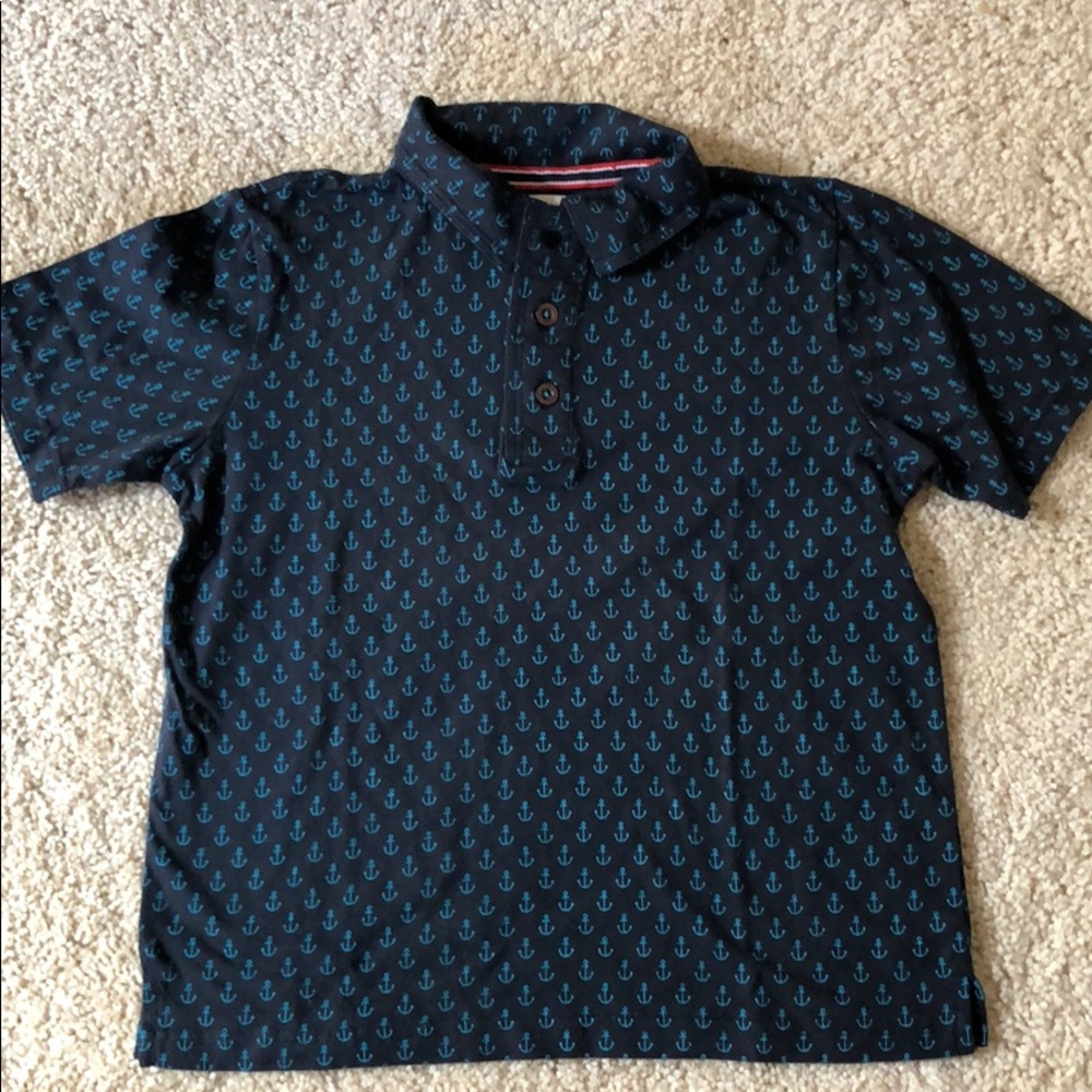 Boys Peek Print Polo